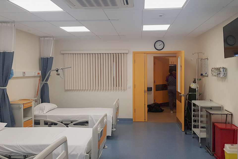 Interior renovation hospital architecture Dutch Caribbean design by DAM Caribbean